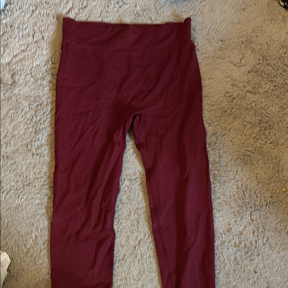 Kids Burgundy Leggings